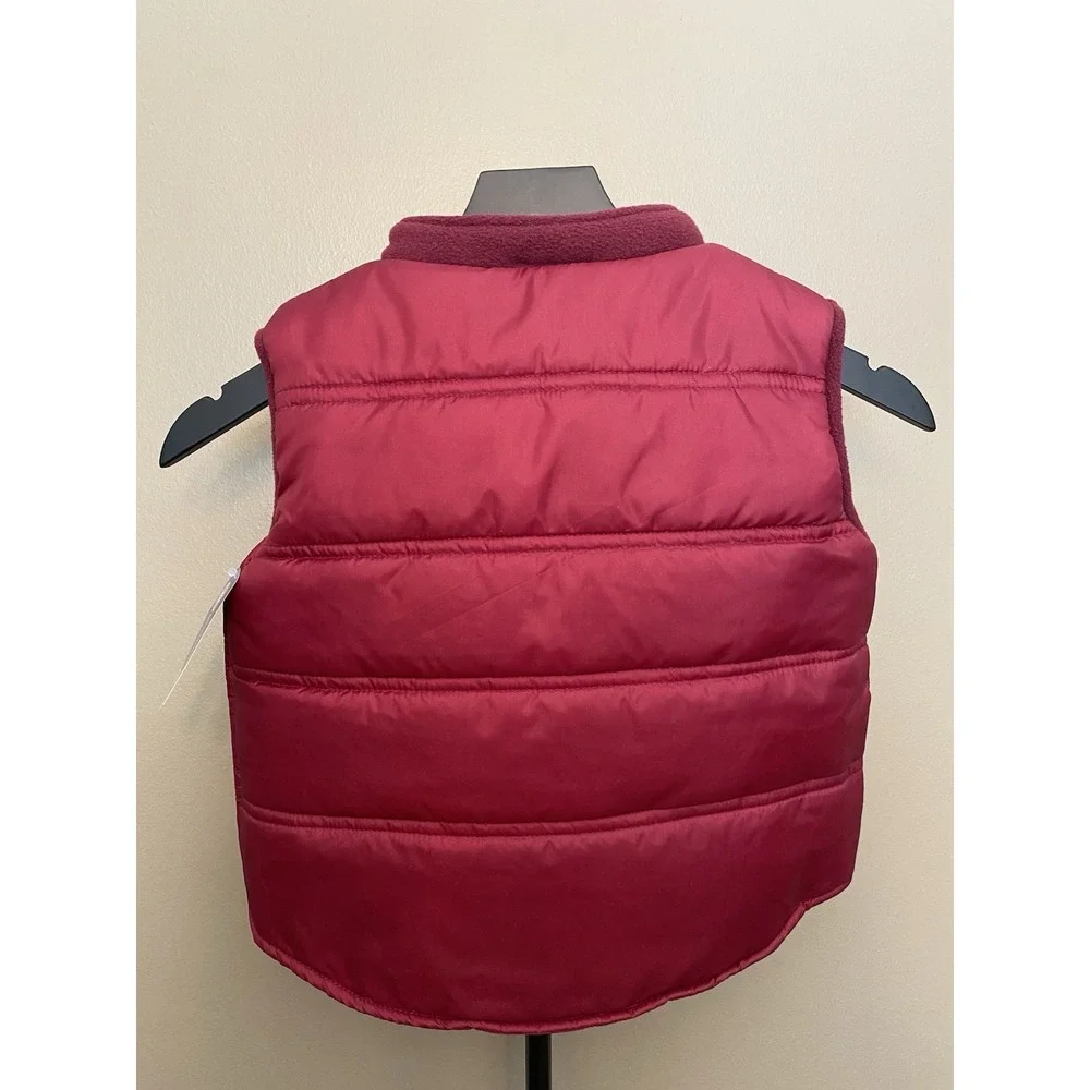 Mississippi State Bulldogs MSU Puffy Vest Maroon Toddlers Kids Size 3T
